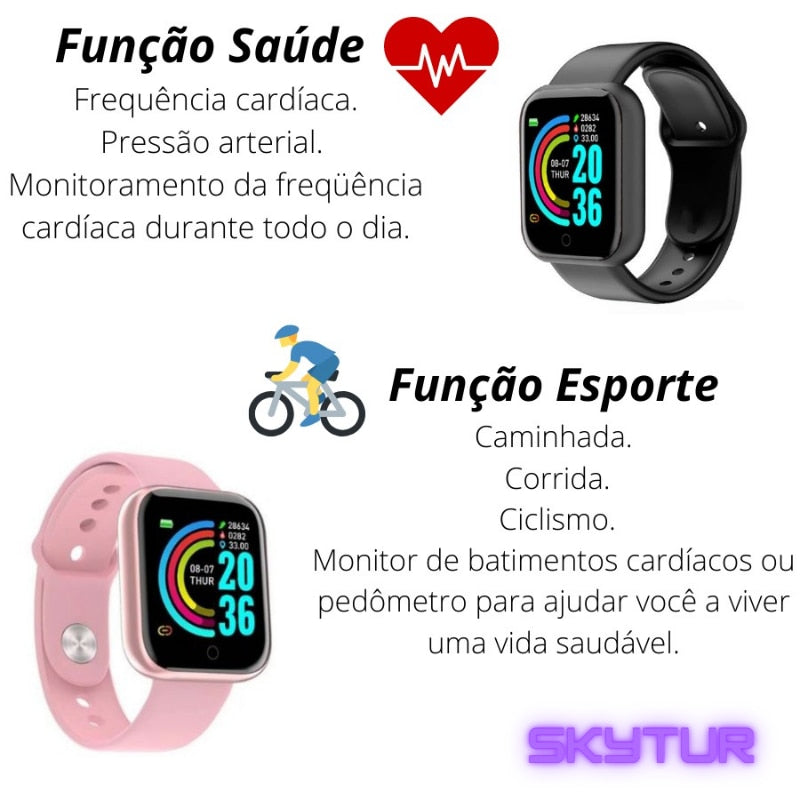 Relógio inteligente Smartwatch Modelo Y68 D20