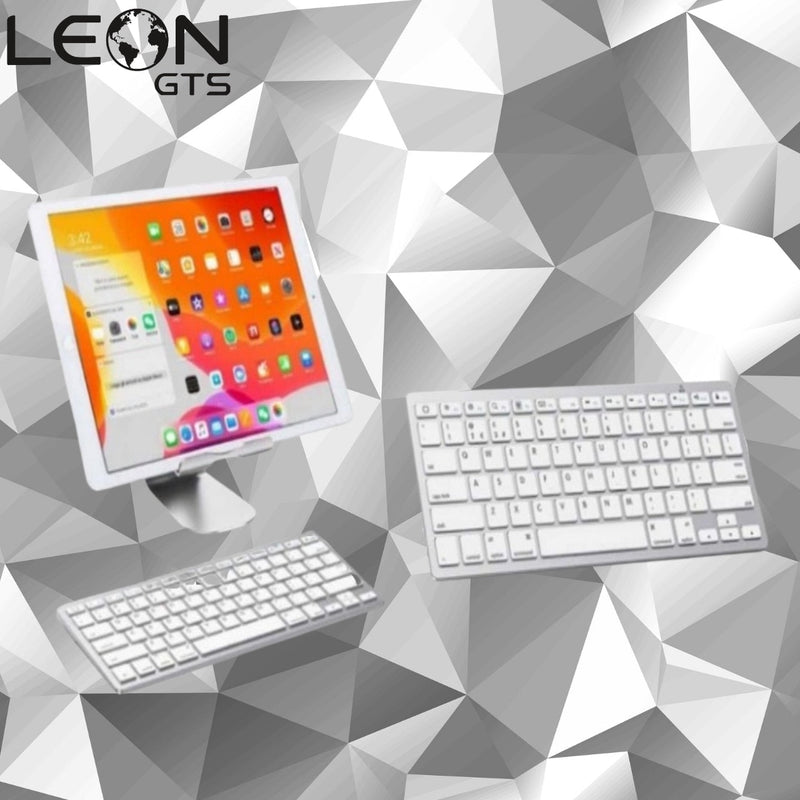 Teclado Bluetooth Alta Qualidade - Cor Branco - LEON GTS - JP50