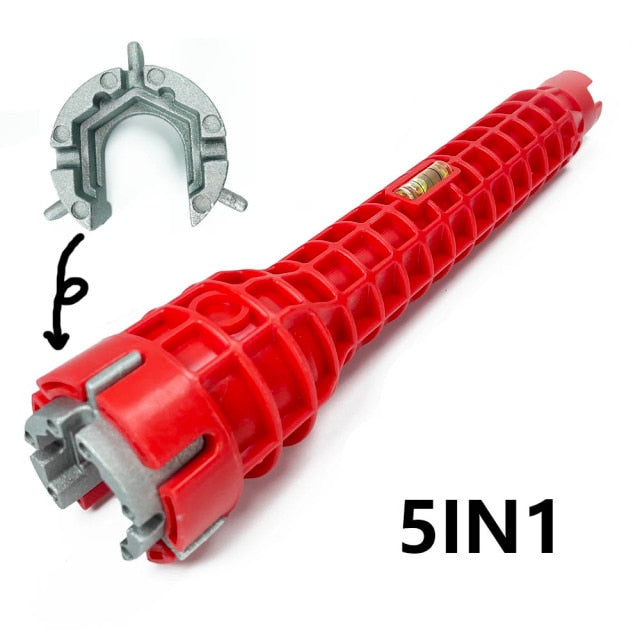 CHAVE MULTI USO-INSTALAR ROSQUEAR SOLTAR TORNEIRA HIDRÁULICA 8 EM 1